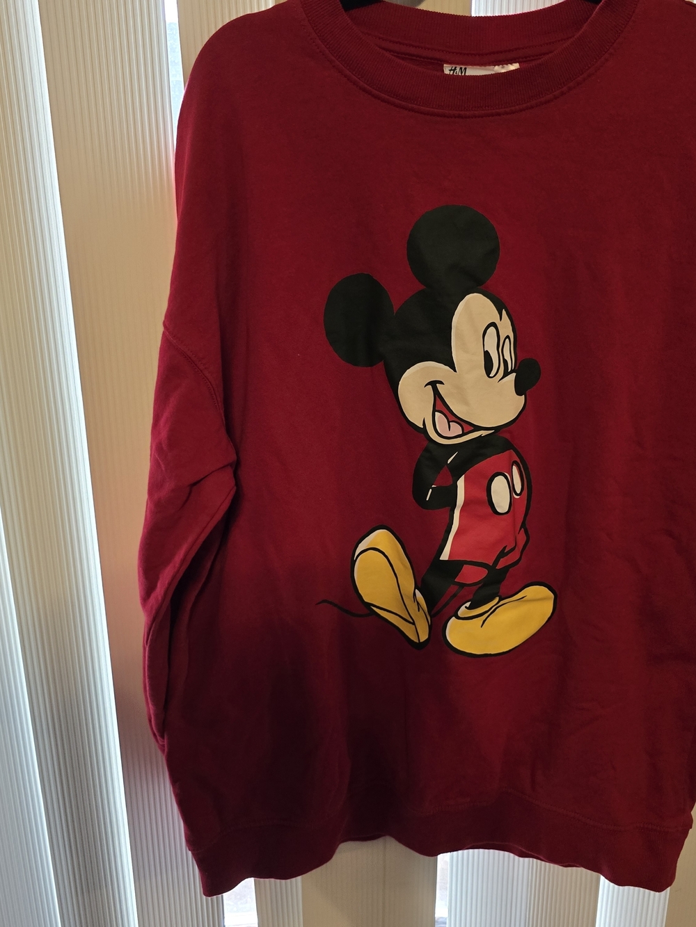 H&M Kids Red Mickey Mouse Sweatshirt - Medium - Disney